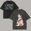 Washed Tee Anime Cartoon T-shirt The Fragrant Flower Blooms with Dignity Aguri Kaoruko Washed T-shirt Year Round Clothing Summer Plus Size Tshirt3