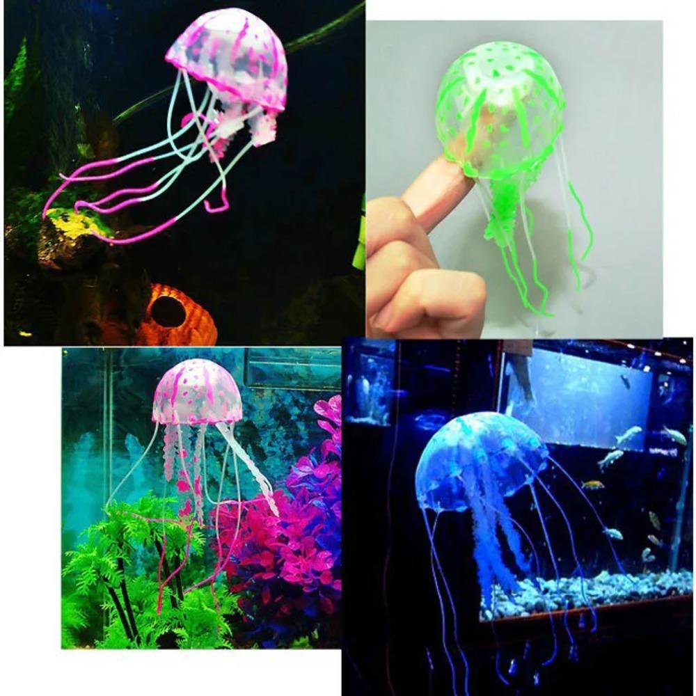 Medusa Artificiale Decorativa per Acquari in Colori Mozzafiato Tentacoli Morbidi e Flessibili Aggiungono un Tocco Magico all'Acquario