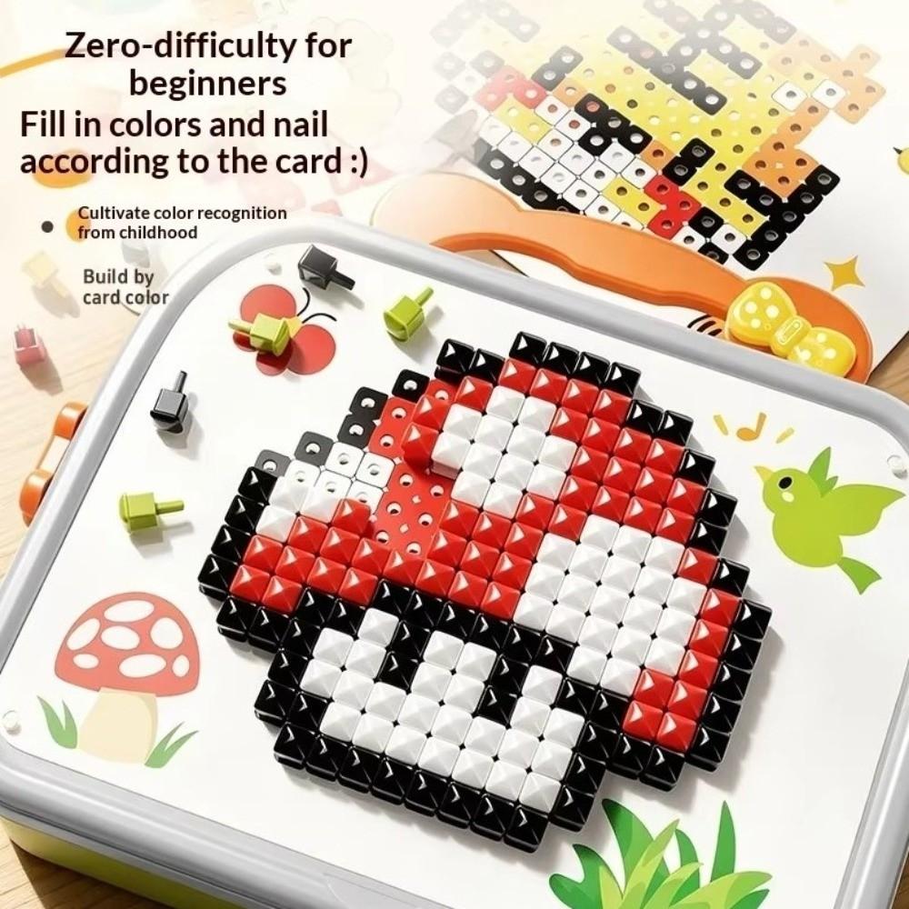 Motor Skills Development Mushroom Nail Brain Game Fine Motor Skills Brain Game Puzzle  Kids