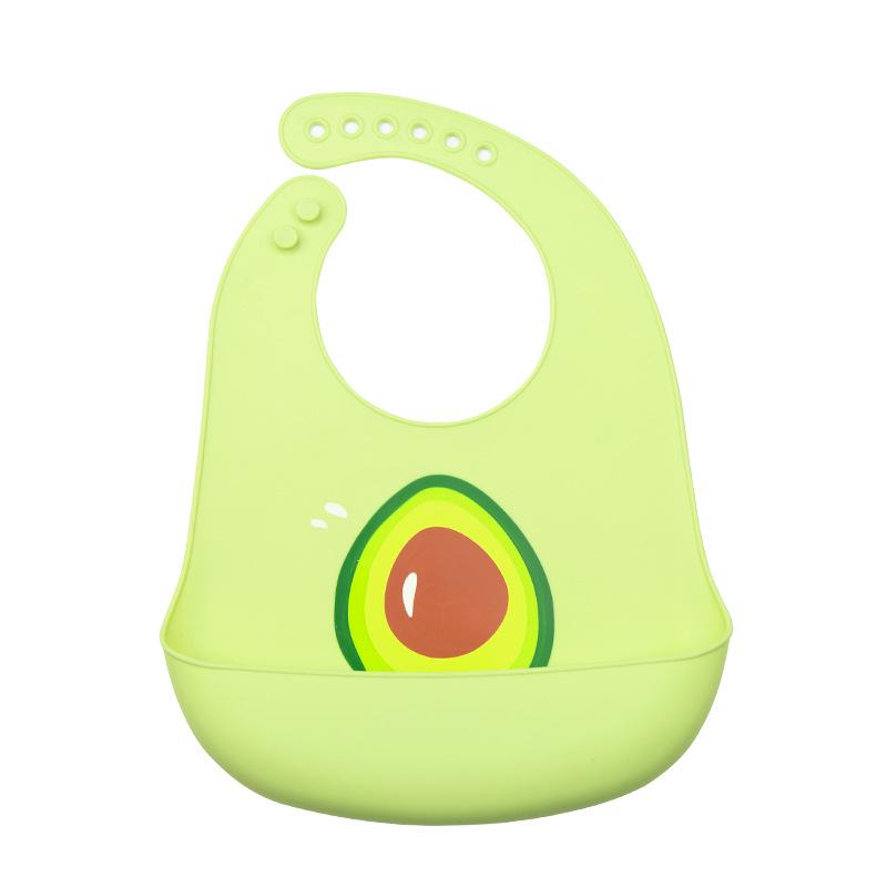 Babador de silicone à prova d'água para bebês - Babador de arroz descartável grande
