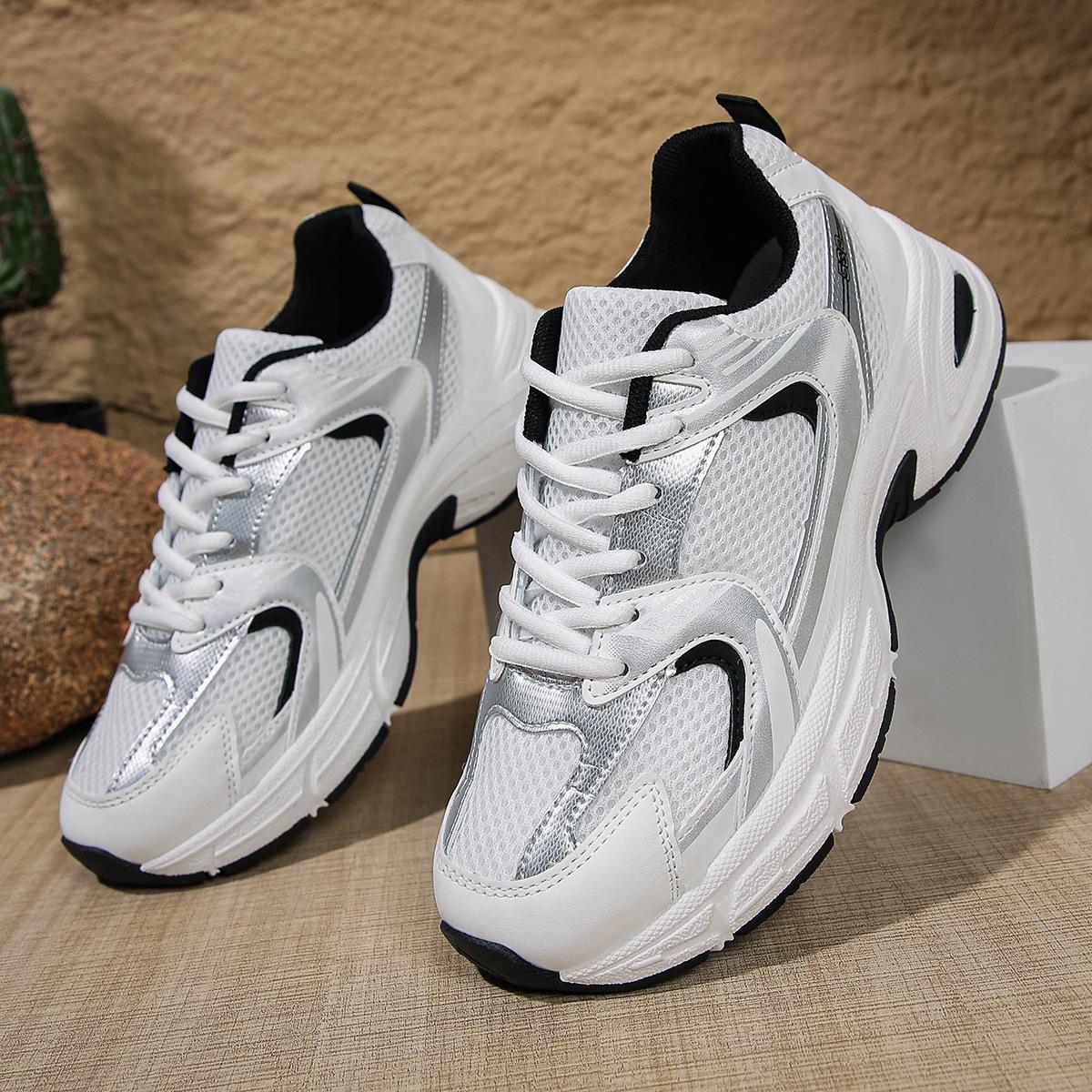 

2025 autumn new men s and women s casual shoes student couple fashion trendy shoes foreign trade sports running shoes breathable 40 чорний