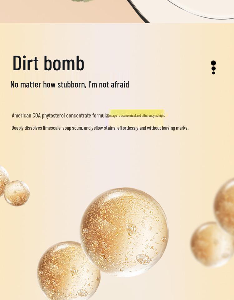 Bathroom Deodorizing Glass & Tile Cleaner Spray - Effective Sterilization & Descaling Solution