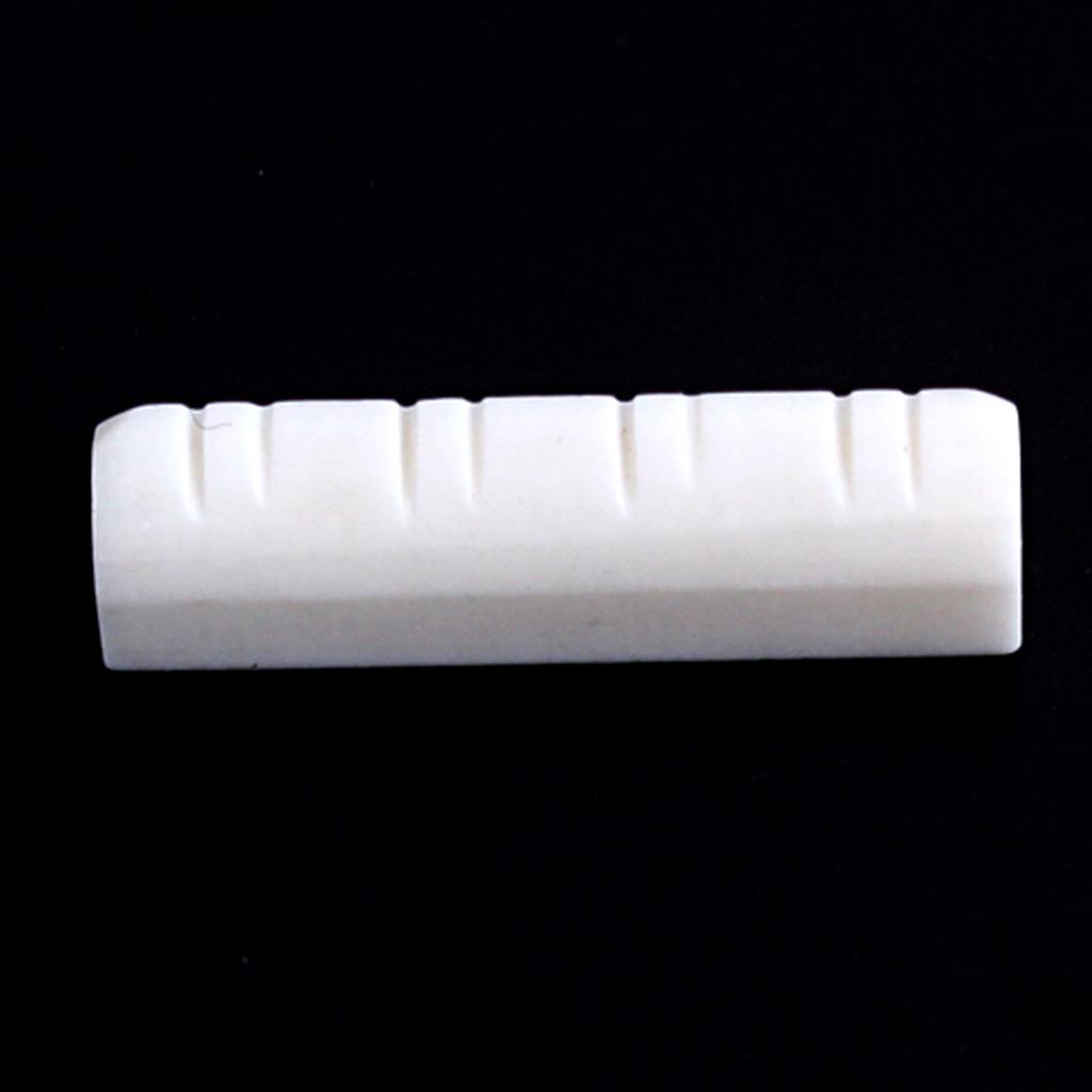 Mandolin Bone Nut 8 String Instrument Replacement Accessory Clear Tone for Mandolin Setup and Repair