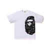 T-shirt Bape Space Camo con Testa di Scimmia Grande Laterale 1F30-110-033