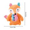 Durable Squeaky Dog Toy Fox Shaped Plush Puppy Chew Interactive Pet Gift for Small To Medium Dogs