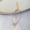 Korean version bow pearl bracelet female sweet princess style high fashion jewelry accessories