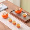 Pabei Persimmon Ruyi Ceramic Kung Fu Tea Set Gift Box