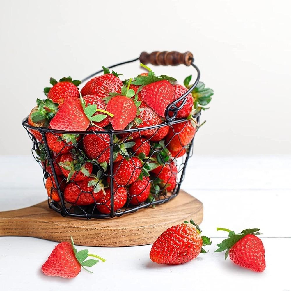 10Pcs Realistic Artificial Strawberry Fruit Ornament Handicrafts Plastic Strawberries Decorative Simulation Strawberry