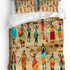 Africa Silhouette Elephant Giraffe Duvet Cover 3pcs Bedding Set Home Textile Quilt Cover Pillowcases Room Bedding Set No Sheet