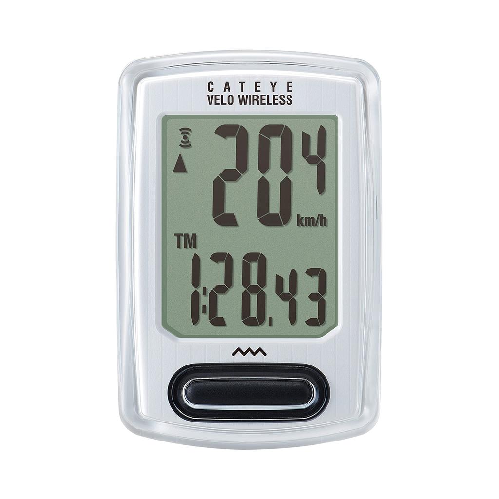 CAT EYE Cycle Computer VELO WIRELESS White Speedometer Bicycle CC-VT230W