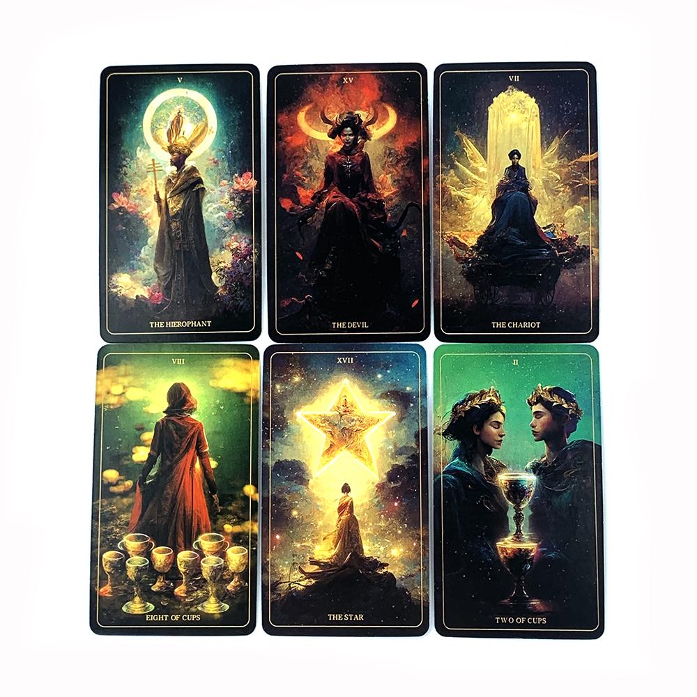 The Harmony Tarot Deck A 78PCS Cards Deck Fate Divination Table Games, Family Party Entertainment Game Tools