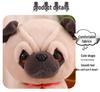 Handmade Plush Pug Dog Doll for Kids