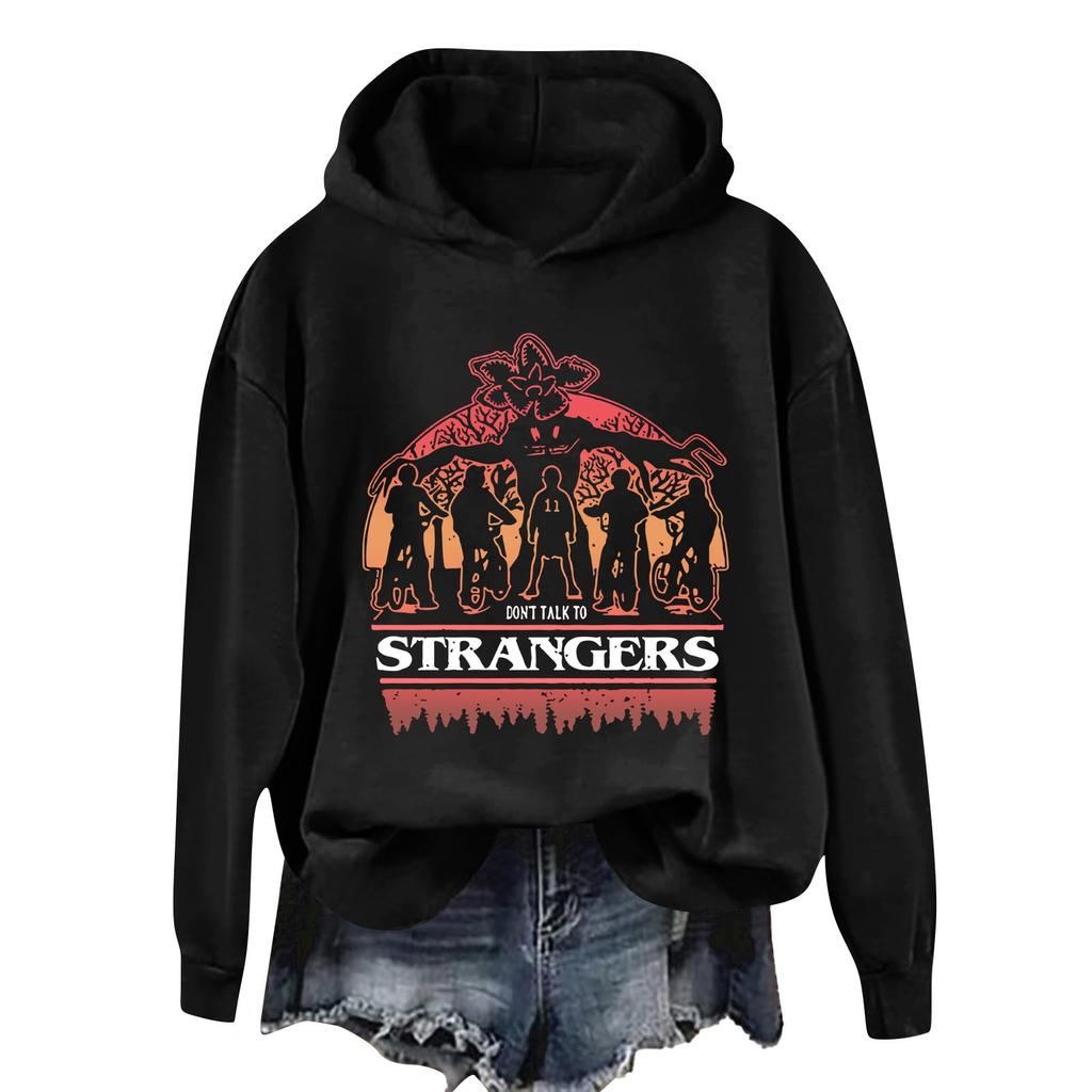 Women's And Men's Unisex Fashion Outfit Sweatsuit Printed Long Sleeved Casual Hooded Sweatshirt