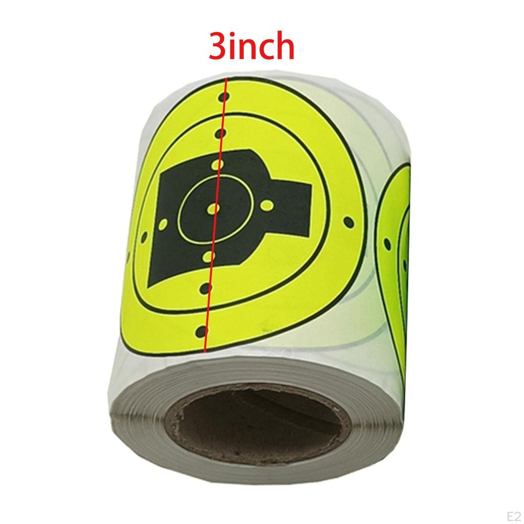 200PCS Round Shooting Targets Stickers, Hunting Accessories, High Visibility Paper