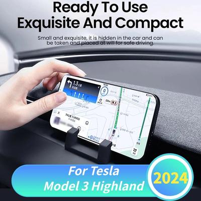 Car Phone Holder For Tesla Model 3 Highland Air Vent Clip Mobile Phone Stand Air Outlet Bracket Car Interior Accessories