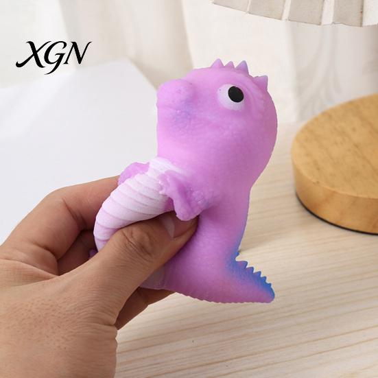 Quick Rebound Stress Ball Mini Dinosaur Squeeze Toy Anxiety Relief Cartoon Dino Decompression Stretchy Shape Sensory