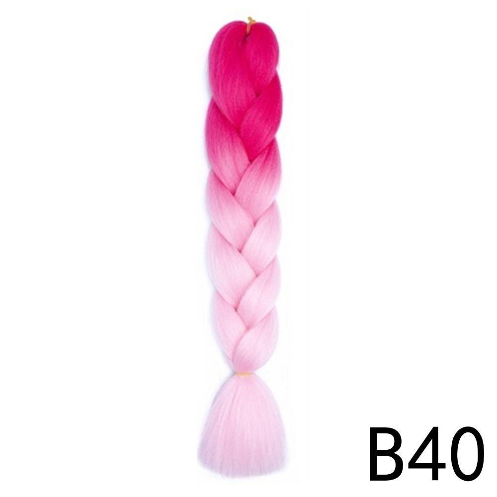 Ombre Jumbo Zopf 24 Zoll Damen DIY Haarzöpfe Neue Flecht Haarverlängerung Damen