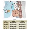 Bear Cartoon Cute Bubu Dudu Blanket Flannel Winter Portable Soft Throw Blankets for Home Couch Bedding Throws