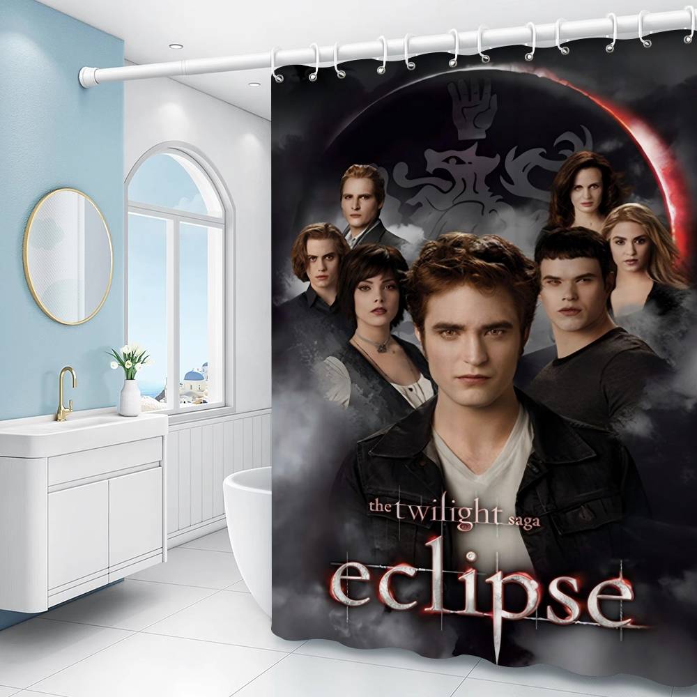 Classic Movie Twiligh Funny And Creative Beach Shower Curtain Waterproof Polyester Bath Curtains For Bathroom Decorate With Hook