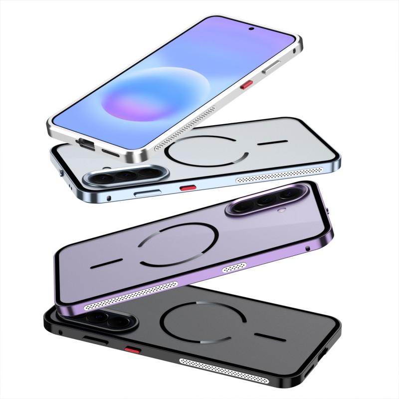 Metal Frame Magnetic Phone Case Galaxy A57 A37 Shockproof Heat Dissipation Matte Protective Cover