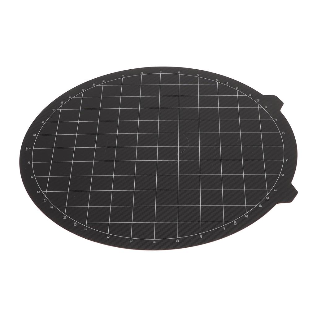 PEI Steel Plate 265x265mm Round Flexible Bending Resistance Hot Bed Steel Plate for FLSUN QQ QQS QQS Pro