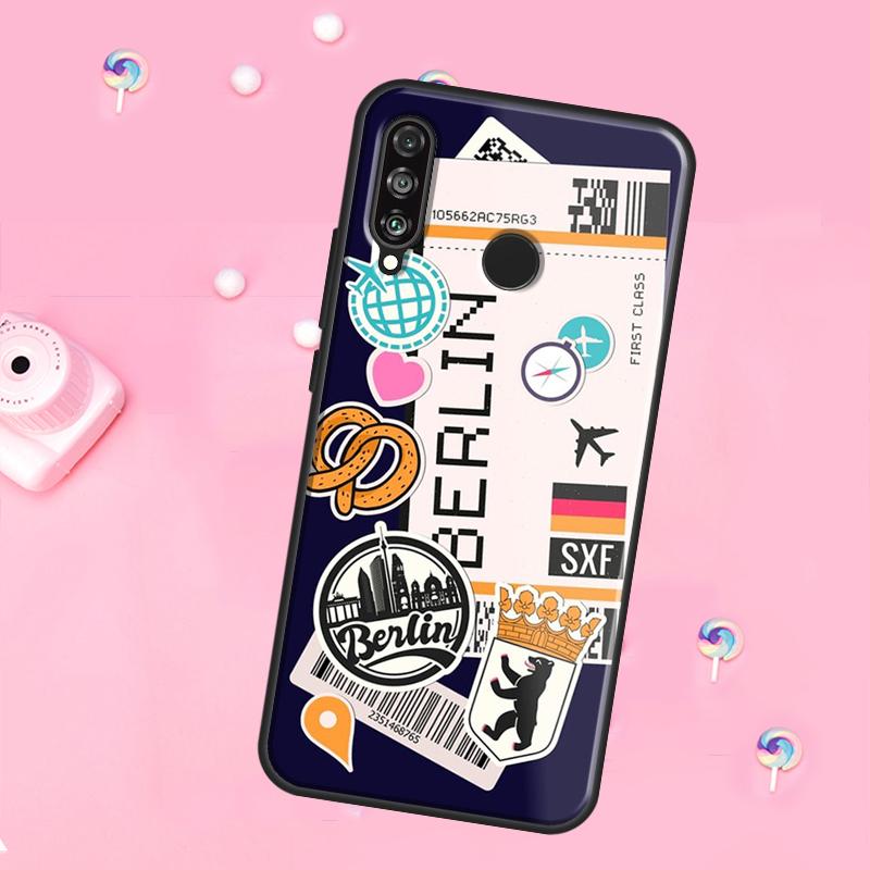 SYDNEY BOARDING PASS Traveltickets For Huawei Nova 12i 7i 8i 11i 12s Y73 Y70 Y90 Y60 Y72 Y61 Y91 9 10 SE P30 Pro P40 Lite Case