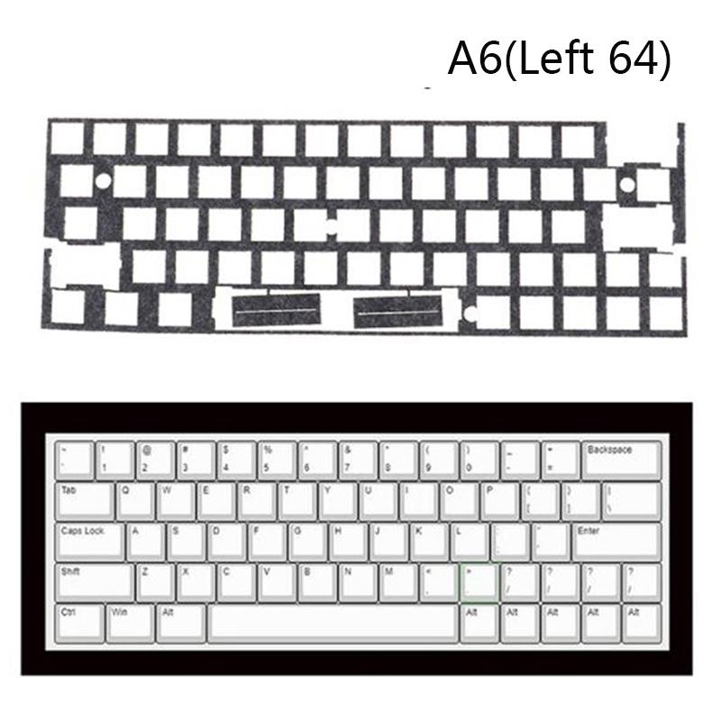 Foglio smorzatore di rumore per interruttore, cuscinetto morbido, spugna di schiuma per tastiera meccanica