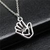 Angel Pendant Necklace Heart Love Wing Charm Necklaces Romantic Blessing Jewelry Gift For Making DIY
