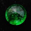 Natural Green Emerald Loose Gemstone 6 Ct Round Cut for Jewelry Making and Gem Collections