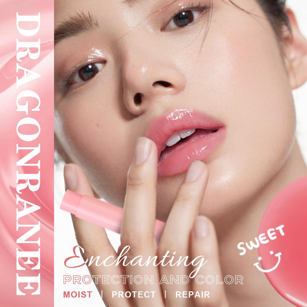 Dragon Ranee Strawberry Tinted Lip Balm - Moisturizing, Color-Changing, Hydrating