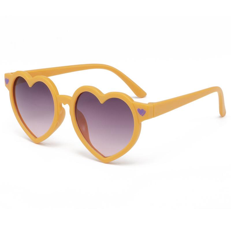 Love Children's Sunglasses Fashion Candy Color Heart Shaped Children's Party Glasses New Children's Sunglasses