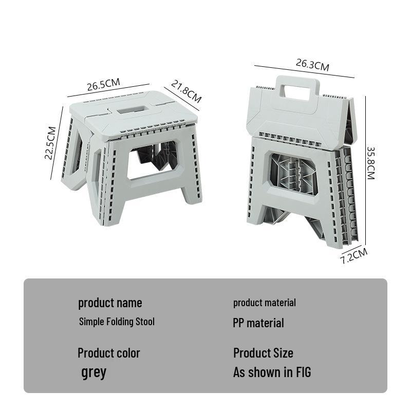 Popular Thickened Portable Outdoor Folding Camping Stool and Home Shoe Changing Bench