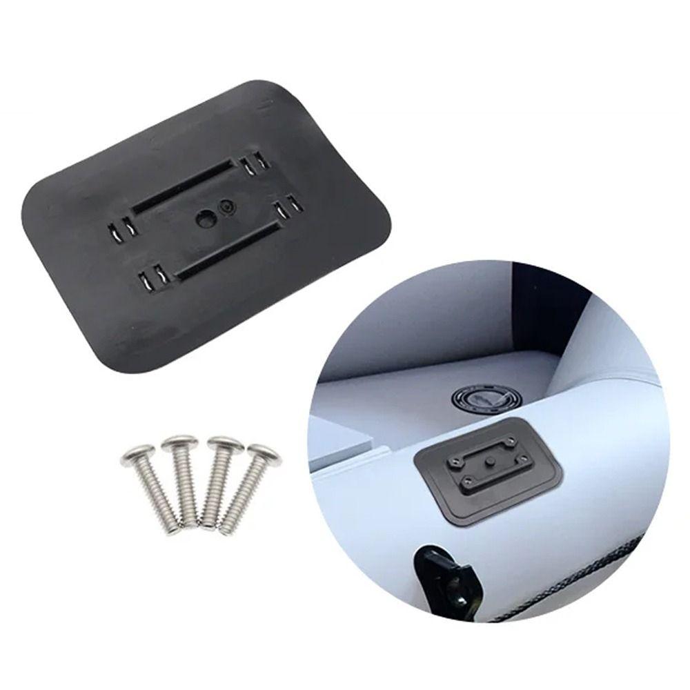 PVC Inflatable Boat Fishing Rod Holder Glue-On Pad Fishing Kayak Accessory  Water Sports