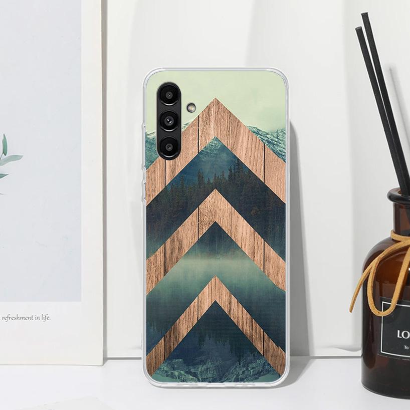 Forest Geometry Wood Nature Phone Case For Samsung Galaxy A17 A37 A57 A16 A26 A36 A56 A15 A25 A35 A55 A14 A24 A34 A54 A13 A23 A3