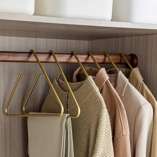 5 Stück Kleiderbügel, dreieckige Form, rutschfest, glatte Kante, dick, verformungssicher, für trockene Kleidung, wasserdicht, für Mäntel, Hosen, Schals, Kleiderschrank-Organizer, Haushalt