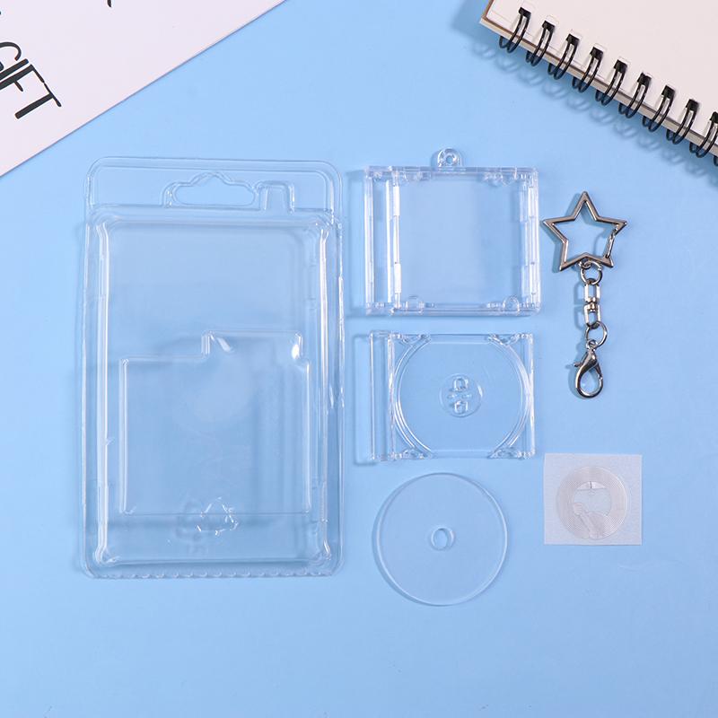1Set Mini Nfc Functional Cd Disc Case Key Chain Peripheral Commemorative Album Key Holder For Diy Backpack Pendant