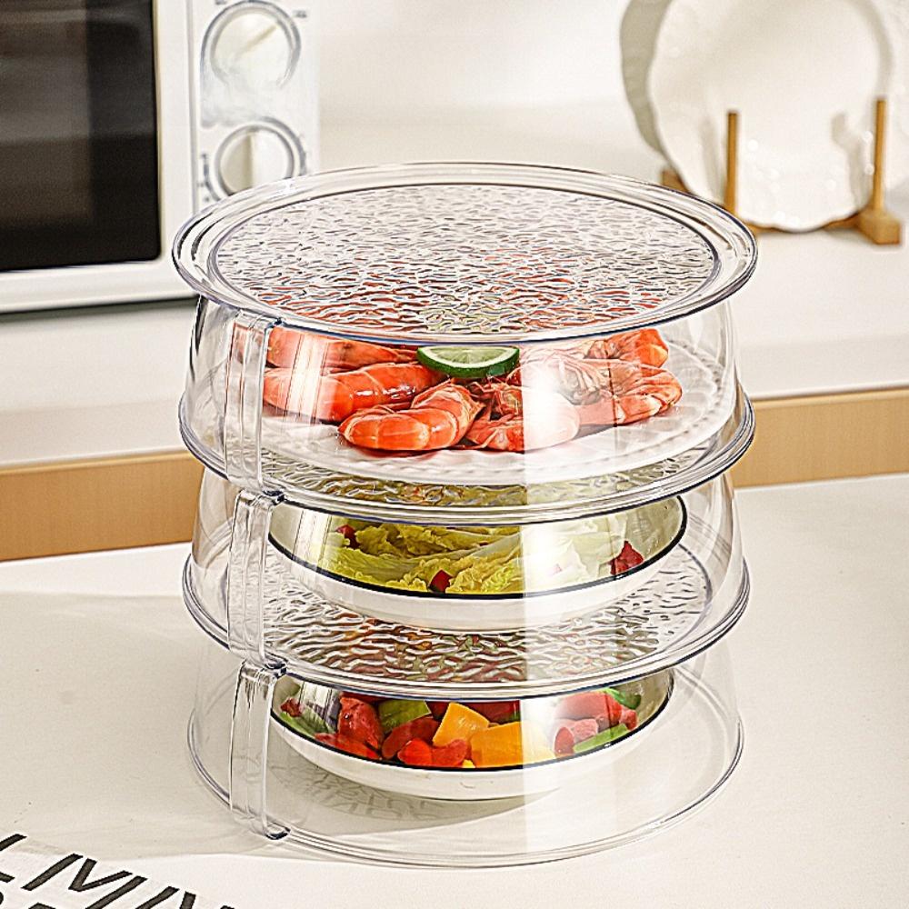 Stackable Food Insulation Cover Splash Bowl Cover Durable Vegetable Fruit Platter