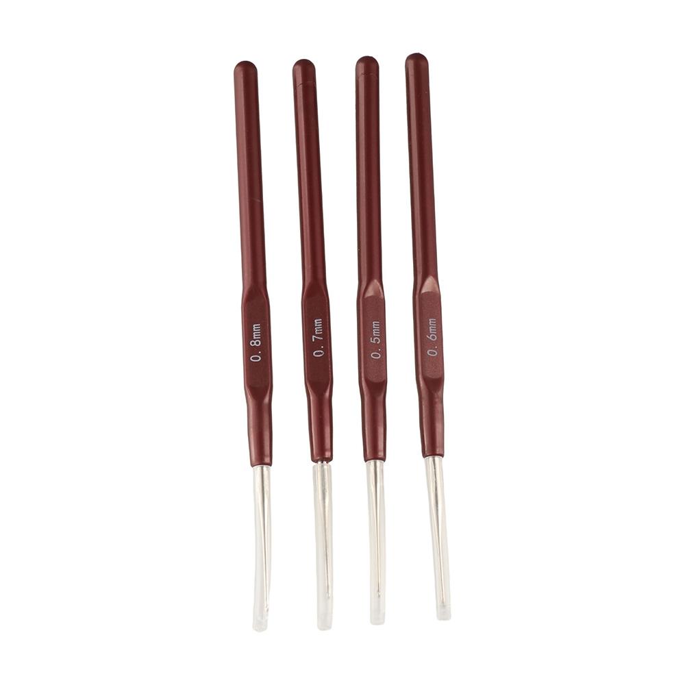 0.5Mm 0.6Mm 0.7Mm 0.8Mm Micro Hook Knitting Crochet Hooks Sewing Tools Hook Needle DIY