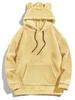 Men's Autumn/Winter Rabbit Ear Hooded Casual Sweatshirt Jacket