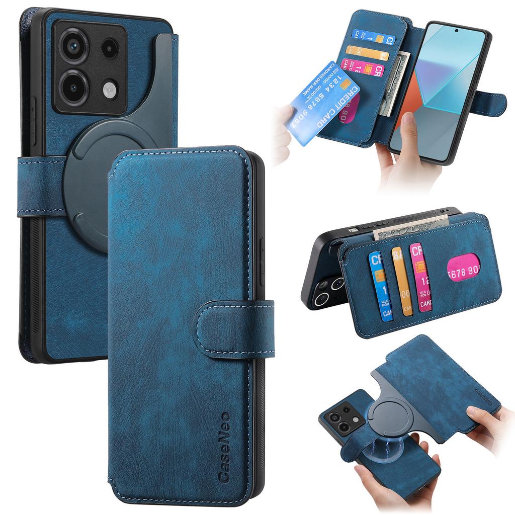 For Xiaomi Redmi Note 13 Pro 5G/Poco X6 5G Magnetic Case CASENEO Detachable Leather Phone Wallet Cover