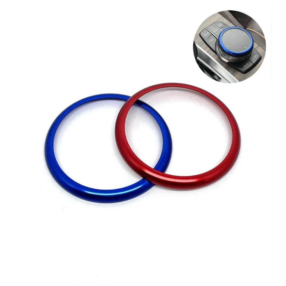 Red Aluminum Ring Center Console IDrive Multimedia Controller Knob Ring for -BMW 1 2 3 4 5 6 7 Series X3 X4 X5 X6 Accessories