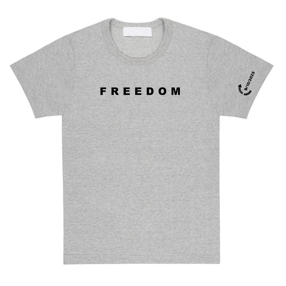 Freedom Tee Fashion American Charlie Kirk T-shirt Cotton Loose Women/Men Tshirts Casual O-neck Letter Printing Clothing