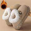 Thick-soled Cotton Shoes, Indoor Home Plush Warm Slippers for Women