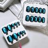 48Pcs Glossy Finish False Nails Set Short Square Shape Short Tip Toenail  For Fingernails & Toenails