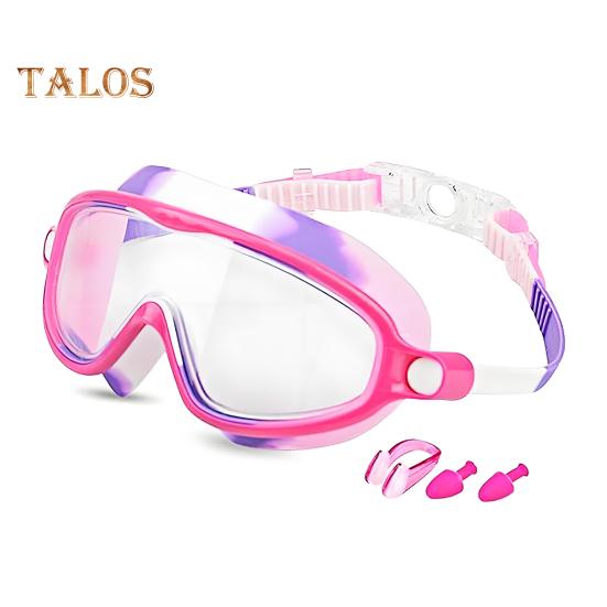Ochelari de înot pentru copii Ochelari de piscină anti-aburire cu agrafe pentru nas dopuri de urechi Protecție UV pentru copii Ochelari de înot impermeabili