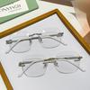 Fashion Rimless Square Anti-blue Light Glasses Women Trendy Outdoor Photography Accessory Anti Blue Light Blocking Eyewear
