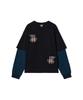 GAKKAI UNIONS Rust Layered Long Sleeve Black