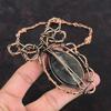 Iolite Sunstone Copper Necklace Wire Wrapped Necklace Gemstone Jewelry Adjustable Necklace Handmade Necklace For Gifts Unique Copper Jewelry