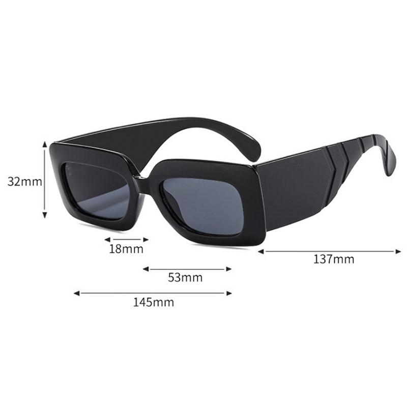 New Small Frame Square Sunglasses Women's Decorative Snake Skin Personality Sun Glasses Classic Men's Vintage Eyewear UV400