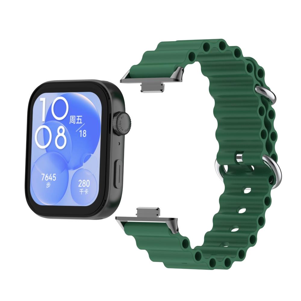 Ozean-Silikonband für Huawei Watch Fit 3, auswechselbares Armband, Armband für Huawei Fit 3, buntes Armband, Armbandzubehör